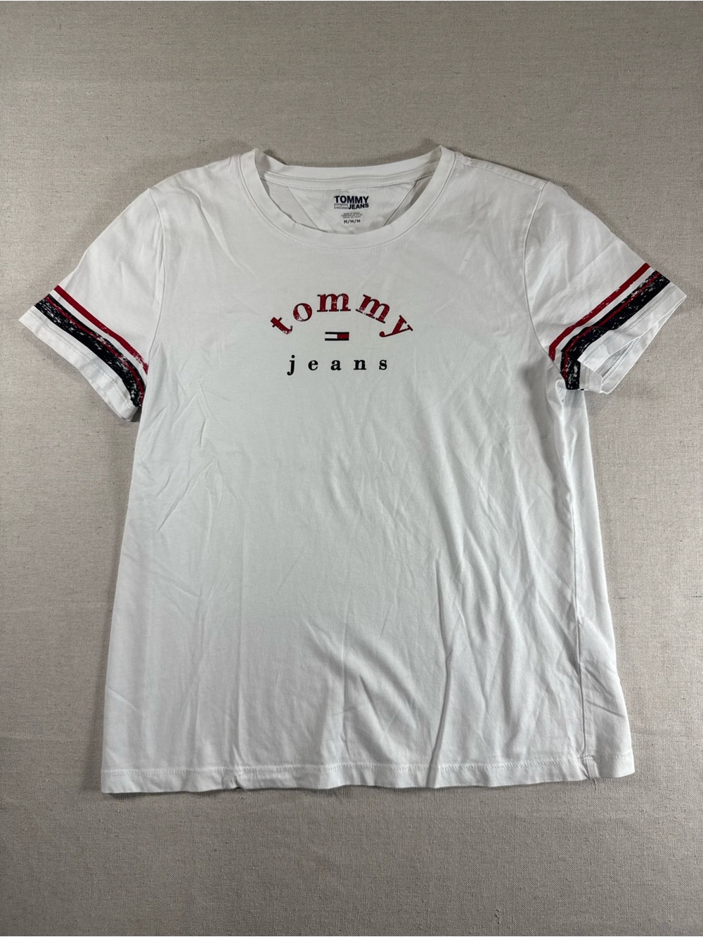 Y2K Tommy Hilfiger Top Womens Tommy Hilfiger Shirt Cute Baby Graphic Tee Preppy